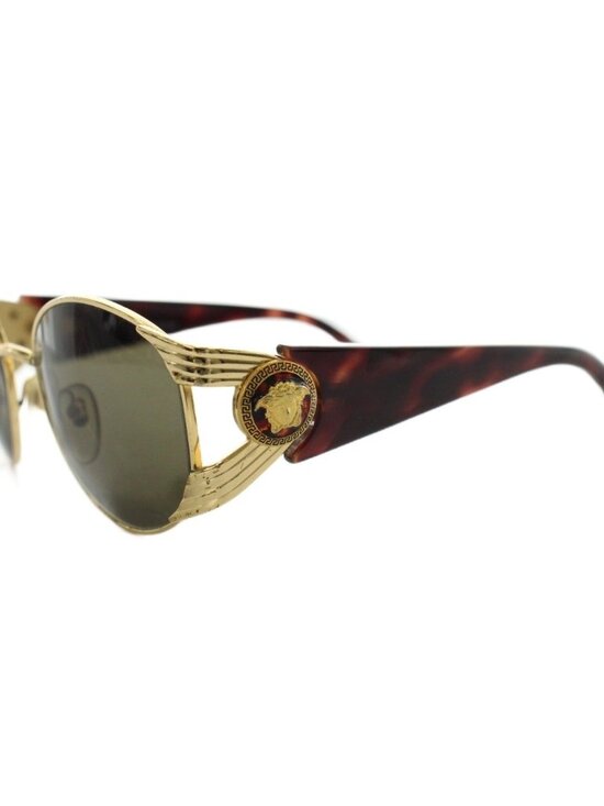 Versace Gianni Sunglasses Medusa Logo Gold Color Brown Eyewear main image 4